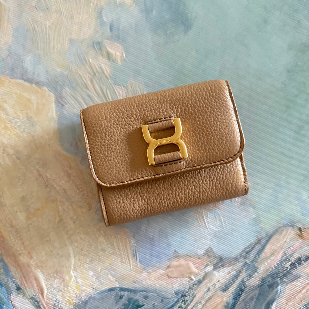 Chloe Marcie Trifold Wallet | Light Tan | BNWT